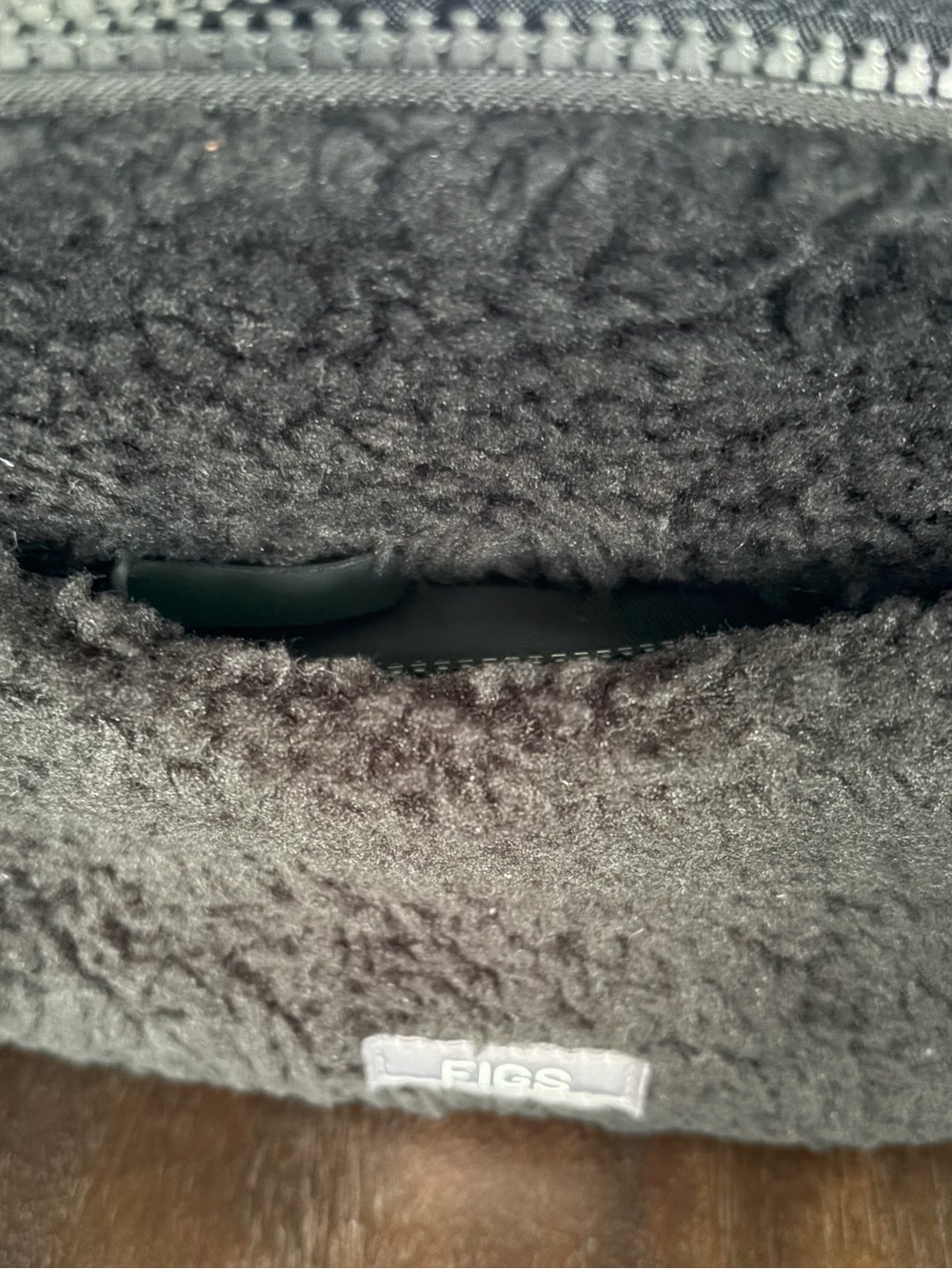 Figs Black Sherpa Waist Bag - Picture 3 of 6